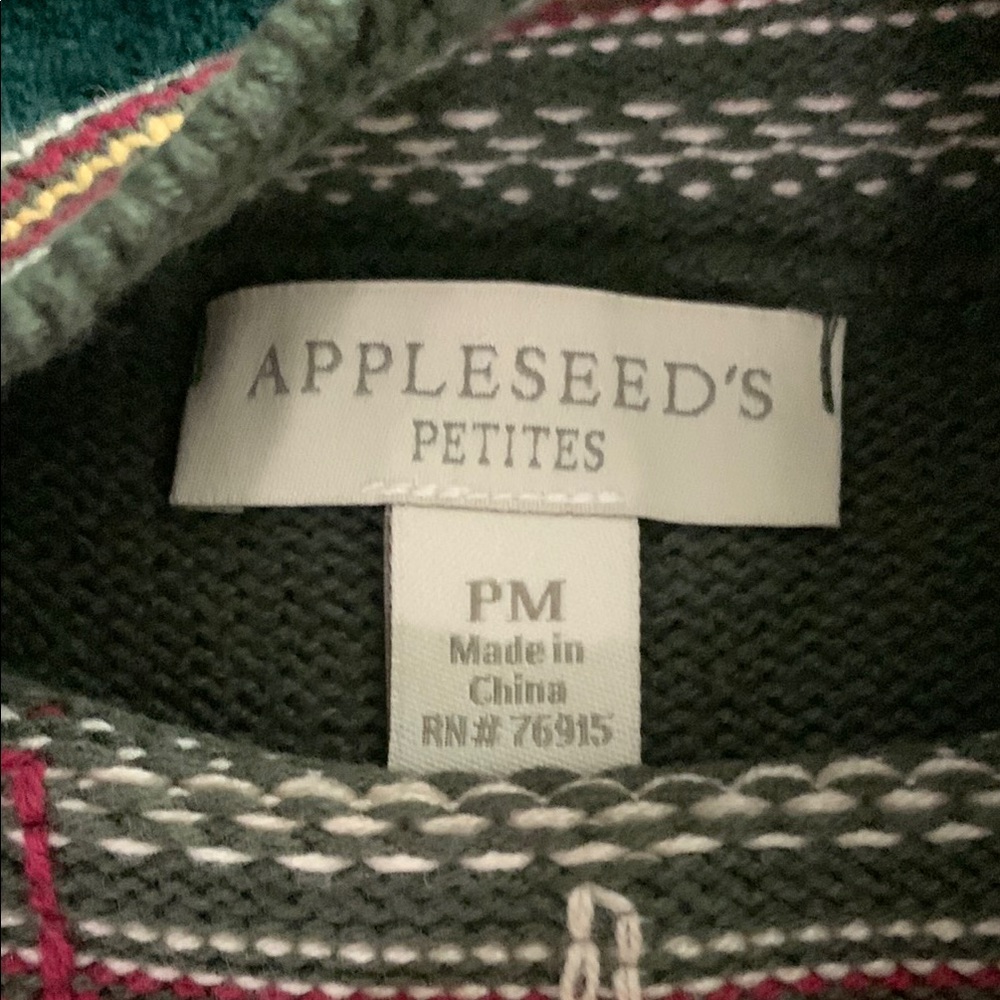 Forest Green Cable Knit Crewneck Sweater - Picture 3 of 8